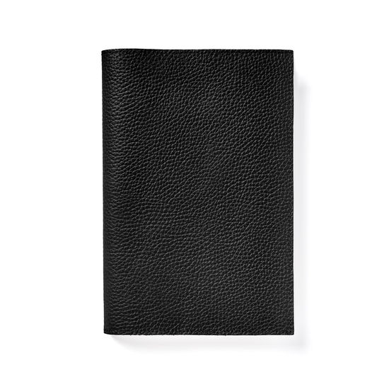 A5 Refillable Journal in Black Pebble from Aspinal of London