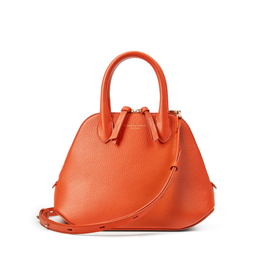 Margot Bag in Marmalade Pebble from Aspinal of London