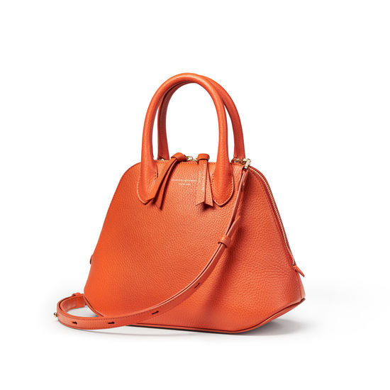 Margot Bag in Marmalade Pebble from Aspinal of London