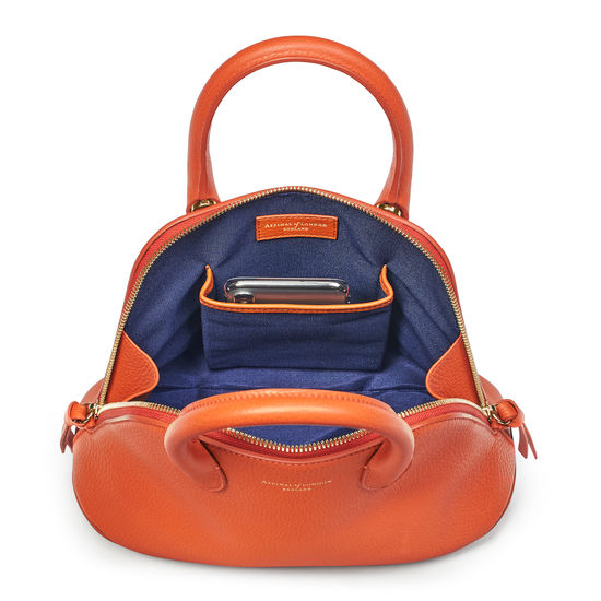Margot Bag in Marmalade Pebble from Aspinal of London