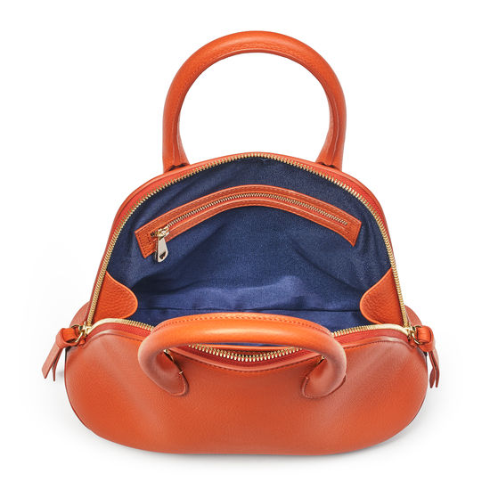 Margot Bag in Marmalade Pebble from Aspinal of London