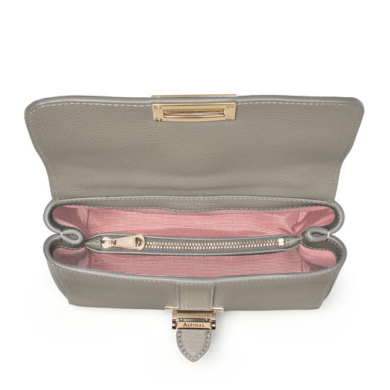 Lottie Bag in Warm Grey Pebble from Aspinal of London
