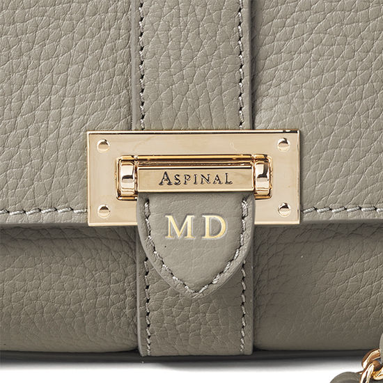 Lottie Bag in Warm Grey Pebble from Aspinal of London