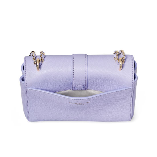 Lottie Bag in English Lavender Pebble from Aspinal of London