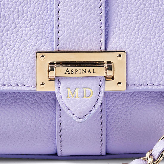 Lottie Bag in English Lavender Pebble from Aspinal of London