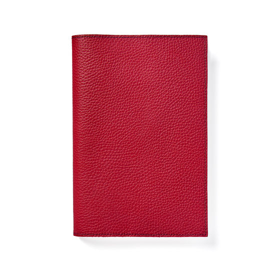 A5 Refillable Journal in Cherry Pebble from Aspinal of London