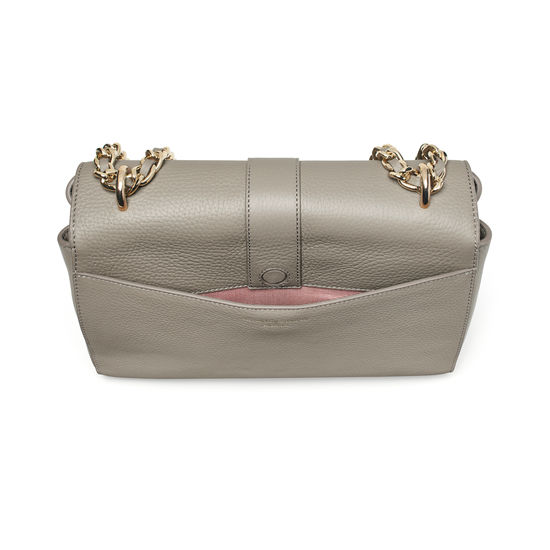 Large Lottie Bag in Warm Grey Pebble from Aspinal of London