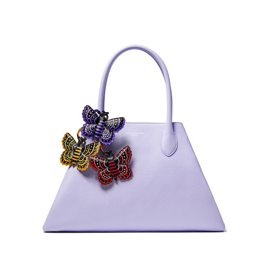 Butterfly Charm in Smooth English Lavender from Aspinal of London