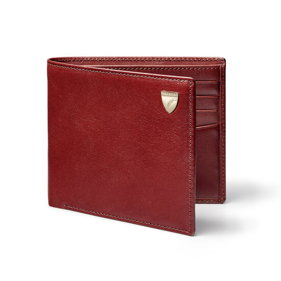 8 Card Billfold Wallet in Smooth Cognac from Aspinal of London