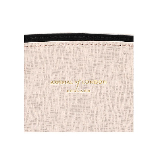 Marylebone Tote in Monochrome Saffiano from Aspinal of London