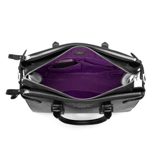 Brook Street Bag in Black Lizard from Aspinal of London