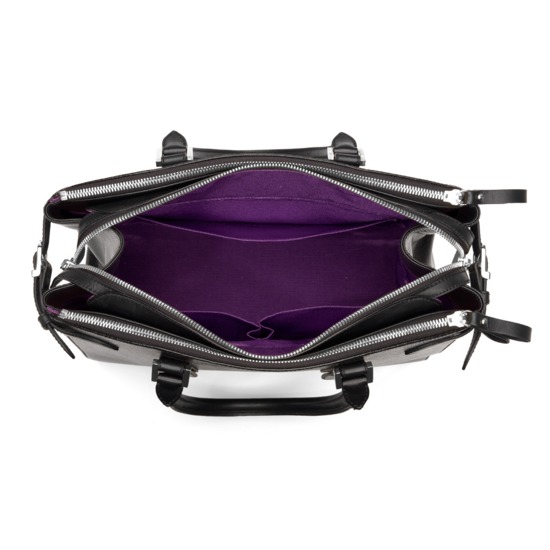 Brook Street Bag in Black Lizard from Aspinal of London