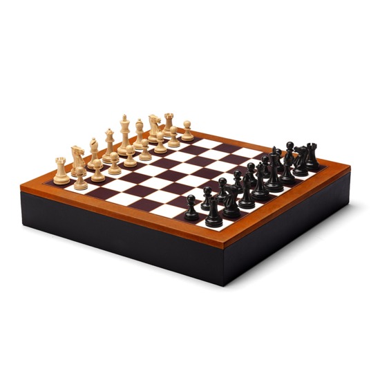 Chess Set in Camel from Aspinal of London