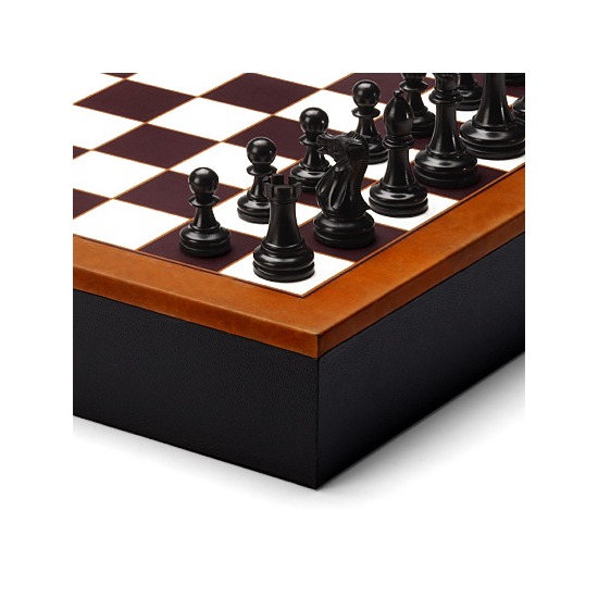Chess Set in Camel from Aspinal of London