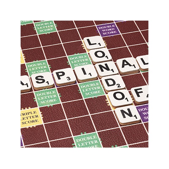 Scrabble Set in Camel Jewel Calf from Aspinal of London