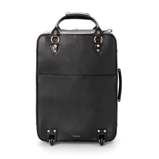 Large Cabin Case in Black Pebble from Aspinal of London