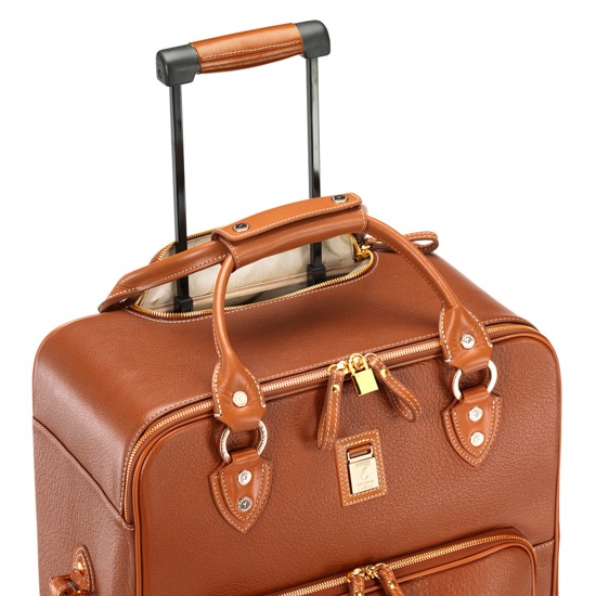 Large Cabin Case in Tan Pebble from Aspinal of London