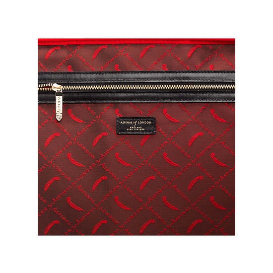 Large Cabin Case in Black Pebble from Aspinal of London