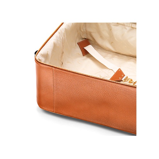 Large Cabin Case in Tan Pebble from Aspinal of London