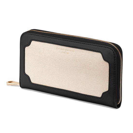 Marylebone Purse in Monochrome Mix from Aspinal of London