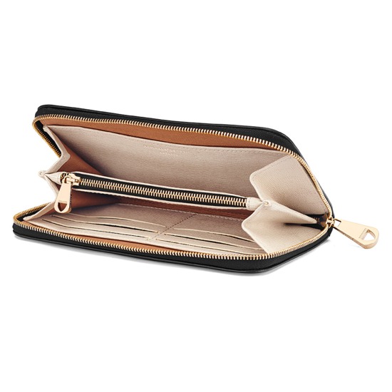 Marylebone Purse in Monochrome Mix from Aspinal of London