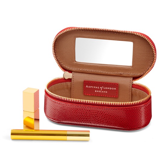 Handbag Tidy All in Berry Lizard from Aspinal of London