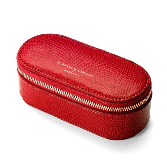 Handbag Tidy All in Berry Lizard from Aspinal of London