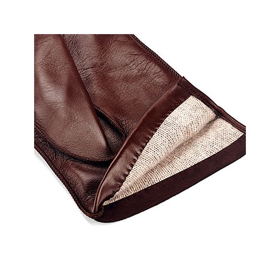 Shadow Men's Suede & Leather Gloves in Brown from Aspinal of London