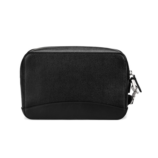 Anderson Man Clutch in Black Saffiano from Aspinal of London