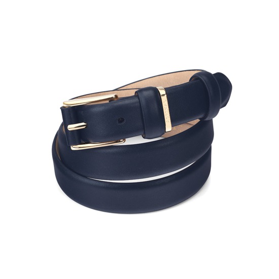 Ladies Westbourne Belt in Smooth Navy from Aspinal of London