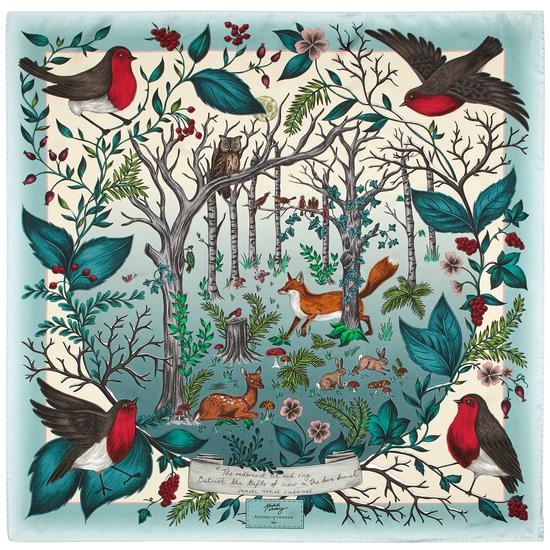 Robin Cashmere Blend Scarf in Teal from Aspinal of London