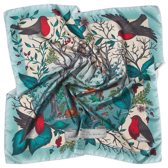 Robin Cashmere Blend Scarf in Teal from Aspinal of London