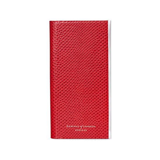 iPhone 6 Leather Book Case in Berry Lizard & Stone Suede from Aspinal of London