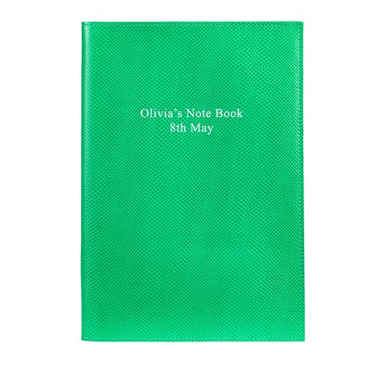 A4 Refillable Journal in Berry Lizard from Aspinal of London