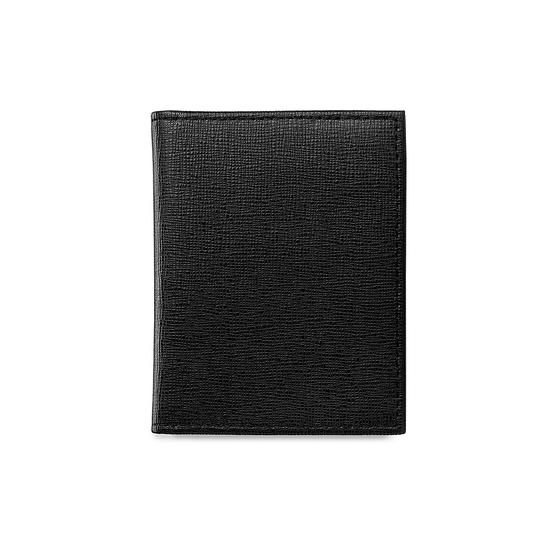 ID & Travel Card Case in Black Saffiano from Aspinal of London