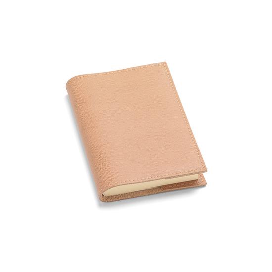 Refillable Pocket Notebook in Deer Saffiano from Aspinal of London