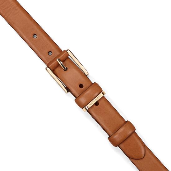 Ladies Westbourne Belt in Smooth Natural Tan from Aspinal of London