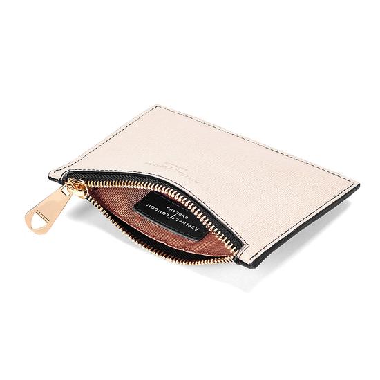 Small Essential Flat Pouch in Monochrome Mix from Aspinal of London