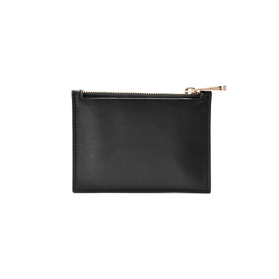 Small Essential Flat Pouch in Monochrome Mix from Aspinal of London