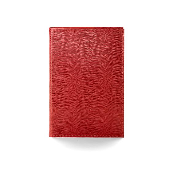 A5 Refillable Journal in Berry Lizard from Aspinal of London