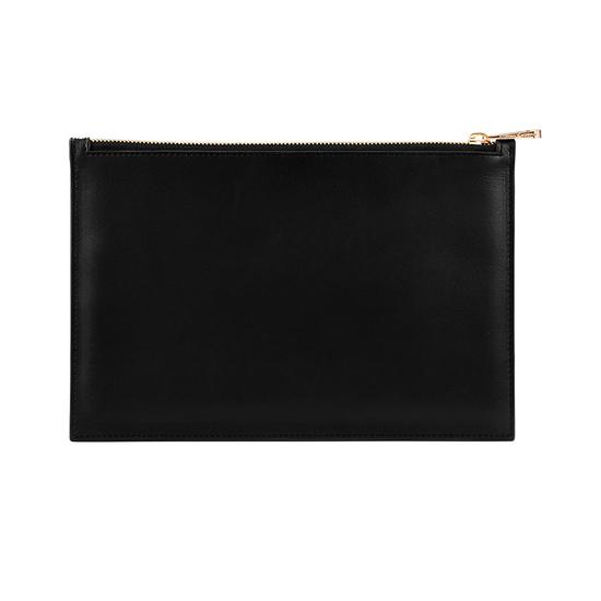 Large Essential Flat Pouch in Monochrome Mix from Aspinal of London