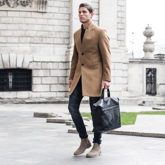 Anderson Tote in Navy Saffiano from Aspinal of London