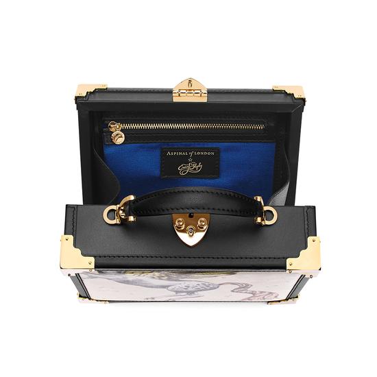 Mini Trunk Clutch in Pegasus Ivory Print from Aspinal of London