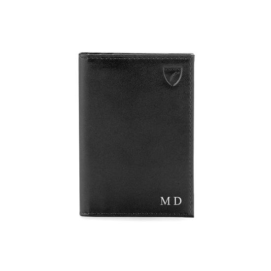 Double Fold Credit Card Case in Smooth Forget Me Not from Aspinal of London