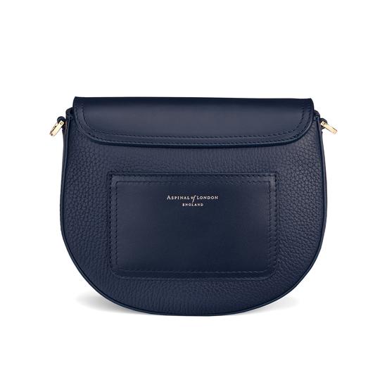Portobello Bag with Chain in Navy Pebble from Aspinal of London
