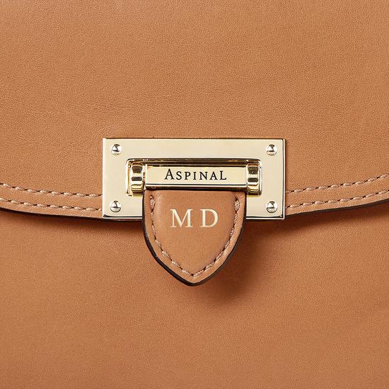 Portobello Bag in Smooth Natural Tan from Aspinal of London