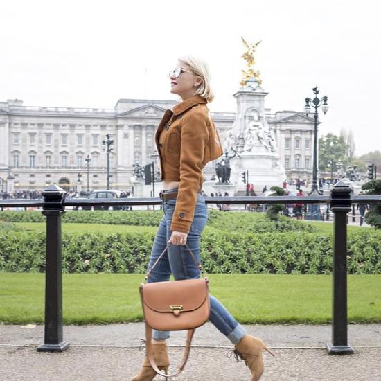 Slouchy Saddle Bag in Smooth Natural Tan from Aspinal of London