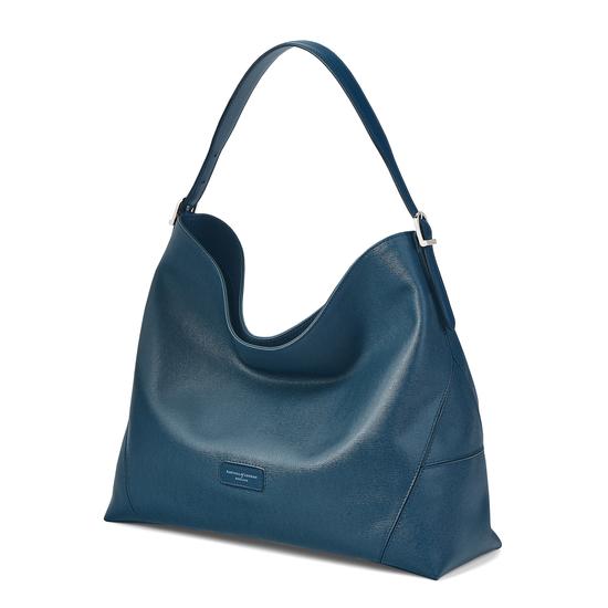 Aspinal Hobo in Teal Saffiano & Smooth Teal from Aspinal of London
