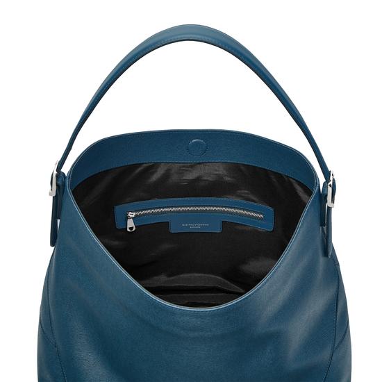 Aspinal Hobo in Teal Saffiano & Smooth Teal from Aspinal of London