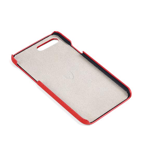 iPhone 7 Plus Leather Cover in Dahlia Saffiano from Aspinal of London